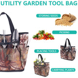Garden Tool Set, 7 Pcs Floral Gardening Set for Women Leaf Camouflage Gardening Kit with Garden Tool Bag