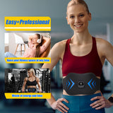 WZREZ FDA Cleared ABS Stimulator Muscle Toner, Ab Machine, Fitness Workout Equipment for Women and Men (Black Blue)