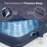 Sekey Queen Air Mattress with Built-in Pump, 18" Raised Inflatable Bed with Anti-Deflation Technology, Odorless & Puncture Resistant Blow Up Mattress for Home Guests & Travel, 660 lbs Capacity