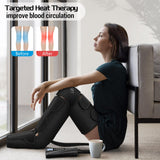 Mother's Day Gifts for Mom, Women, Dad, Men, Him, Her, Father's Day, Christmas, Air Compression Massager with Heat for Comprehensive Leg and Foot Therapy, Helpful for Varicose Veins, Cramps, Edema