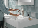 Delta Faucet Lahara Single Hole Bathroom Faucet with Touchless Technology, Oil Rubbed Bronze Bathroom Sink Faucet, Single Handle Bathroom Faucet, Push Pop-Up Drain, Venetian Bronze 538T-RB-DST