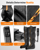 DEKEMASTER Air Compression Leg Massager for Circulation and Pain Relief, Professional Full Leg Compression Boots for Massage Therapy with Adjustable 9 Intensities, Recovery Boots for Women Men