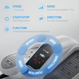 Under Desk Elliptical Machine, Ellipse Leg Exerciser for Seniors, Quiet & Portable Electric Seated Eclipse Exercise Training Machine with Remote, 12 Level Speeds & Mute Function, Manual & Auto Mode UMAY