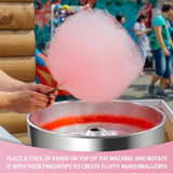 Cotton Candy Machine Commercial,Pink Electric Candy Floss Machine for Outdoor Birthday Parties,Cotton Candy Machine for Family Events, Ball Games, Festivals