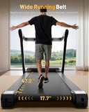 TREAFLOW Treadmill with 0-25% Auto Incline, 3.5 HP Folding for Home Running, 10.0 MPH Max Speed, 300 lbs Weight Capacity, Bluetooth Speaker. (Black)