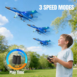 Foam RC Plane for Kids Adults Beginner, Remote Control Airplane RC Jet Helicopter Plane for Kids Adults, 2.4GHz Remote Control Fighter Toys with Gyro Stabilizer Easy to Fly Outdoor Toy for Kids Boys
