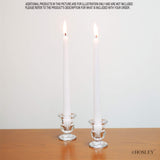 Hosley Set of 24 Glass Taper Candle Holders 2.5 Inches High Ideal Gift for Weddings Party Favor Reiki Meditation O3