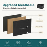 Atilioo Dresser for Bedroom with 9 Drawers, Anti-Tip Tall Fabric Chests Storage Organizer Tower Furniture with Wooden Top Metal Frame for Clothes, Closet, Living Room, Hallway, Entryway