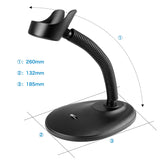 Wireless 1D 2D Barcode Scanner with Stand for Warehouse POS and Computer
