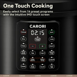 12-in-1 Electric Pressure Cooker 8 Quart, 1200W olla de presion Multi-Cooker with Stainless Steel Pot, Slow Rice Cooker, Saute, Steamer, Yogurt & Food Warmer, Delay Timer, Black