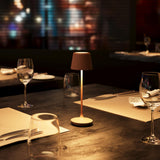 CORDIVA Cordless Table Lamp, Aluminum Rechargeable Dimmable LED Desk Lamp