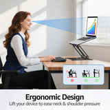 Laptop Stand, Portable Laptop Riser, Adjustable Laptop Stand for Desk Foldable