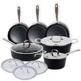 Alva Maestro 12-Piece Ceramic Nonstick Cookware Set – Made Without PTFE, PFOA, PFAS, Non-Toxic Pots & Pans with Lids