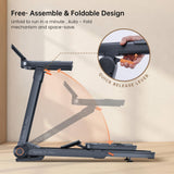 Vitalwalk Foldable Walking Pad Treadmill with Incline 20%/15% Auto, 48"x18"