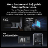 Creality K1C 3D Printer, 600mm/s Fast Speed Auto Leveling 3D Printers with AI Camera for 300°C Printing, Switchable Silent Mode Reliable Carbon Fiber 3D Printing 220 * 220 * 250mm