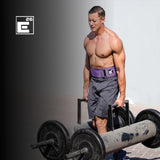 Self-Locking Weight Lifting Belt | Premium Weightlifting Belt for Serious Functional Fitness, Weight Lifting, and Olympic Lifting Athletes (Extra Small, Purple)