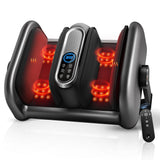JZBRAIN Shiatsu Foot Massager Machine with Heat : Deep Kneading Calf Massager with Vibration for Plantar Fasciitis, Neuropathy, Pain Relief, Circulation for Home and Office Use