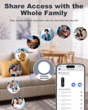 SURPN Wireless Doorbell Camera with 4.3" Indoor Monitor, 1080P Video Door Bell, APP Remote View, Night Vision, PIR Human Detection, Two-Way Audio, Rechargeable Battery for Home Apartment