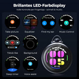 NE71 AI Translation Earbuds-Smart Wireless Earbuds, Retro Pocket Watch Bluetooth Headphones with LCD Touch Screen Case, Support 164 Languages, Noise Cancellation,Wireless Earbuds Suitable