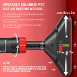 Pull Up Bar for Doorway: Sportneer Strength Training Pull-up Bars without Screw - Adjustable Width Locking Mechanism Chin Up Bar, Thickened Steel Max Limit 440 lbs Upper Body Fitness Pullup Bars for Home (Black-Red) Sportneer