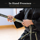 Painted Dragon & Waves Katana, 1045 Carbon Steel Full Tang Sword