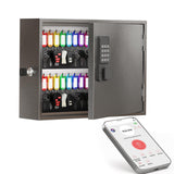 WeHere 60 Key Lock Box Wall Mount, Smart Key Cabinet with Keypad for Office