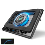 Gaming Laptop Cooler, Laptop Cooling Pad Stand with 5.5inch External Cooling Fan, Fast Cooling Computer Laptop 15.6-21in llano