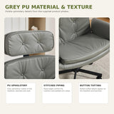 OYEFIT Criss Cross Office Chair with Adjustable Arms, Headrest and Wheels