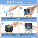 Mason Jar Vacuum Sealer - Robot Seal Pot Masson, Universal Lid Fits Regular and Wide Mouth Jars, Essential Canning Supplies for Food Preservation - Homesteading Essentials