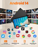 HOOGEE 15.6 Inch Android 14 Tablet, Octa-Core Long Battery Large Tablets