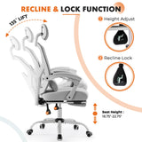 Office Computer Desk Chair Set of 2, Ergonomic High-Back Mesh Rolling Work Swivel Chairs with Wheels, Comfortable Lumbar Support