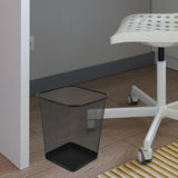2 Pack Black Metal Mesh Trash Cans for Home Office