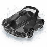 Garvee Cordless Robotic Pool Vacuum Cleaner with 130-Min Runtime, Self-Parking Technology for Above-Ground Pools up to 860 Sq.Ft, Efficient Filtration & Portable Design