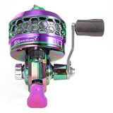 Sougayilang Spincast Fishing Reel,High Speed 3.9:1 Gear Ratio,Trouble-Free Push-Button Bait Casting Design and Reversible Handle for Left/Right Retrieve,Pre-Spooled with Monofilament Line (CBL)
