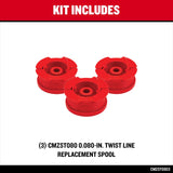 Craftsman String Trimmer Line, 0.08-Inch, 3-Pack, 20-feet, Twist line (CMZST0803)
