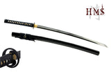 Hand Forged 1045 Carbon Steel Damascus Tomoe Katana Full Tang Sword