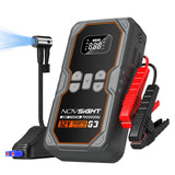 NOVSIGHT Jump Starter with Air Compressor - 6250A Portable Battery Jump Starter for Car(5L Gas/3L Diesel) 12V Car Jump Box & 150PSI Auto-Shut Tire Inflator with Carrying Case(Orange)
