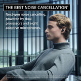 Sony WF-1000XM6 The Best Noise Cancelling Wireless Earbuds, Platinum Silver