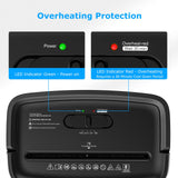 Shredder for Home Office, 8-Sheet Crosscut Credit Card Shredder, Small Paper Shredder for Home Use with 4 Gallons Wastebasket, High Security Level P-4, ETL Certification (S3101) BONSEN