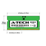 A-Tech 32GB Kit (4x8GB) DDR5 4800MHz PC5-38400 CL40 SODIMM 1.1V Non-ECC Unbuffered SO-DIMM 262-Pin Laptop Computer RAM Memory Upgrade Modules
