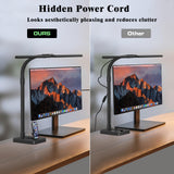 GAEFURY LED Desk Lamp for Home Office, 24W Bright Desk Lamp with Phone Holder Base - 25 Lighting Modes Eye-Caring Desk Light Adjustable Gooseneck Lamp for Workbench Drafting Reading Study
