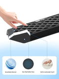 2-in-1 L-Shaped Desk Elbow Pads & & Mouse Pad Set with Wrist Rest, Black