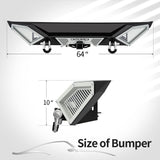 OEDRO Front Rear Bumper Combo Fits for 07-18 Jeep Wrangler JK JKU Unlimited