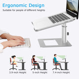 Laptop Stand, Ergonomic Aluminum Height Adjustable Computer Stand Laptop Holder for Desk