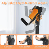FUSHIDE Adjustable Forearm Crutches for Adults – 10-Level Height Ergonomic Arm Crutches, Adjustable Hook & Loop Strap, Foldable Crutches for Leg&Surgery Recovery, Sports Injuries or Daily Use (1 Pair)