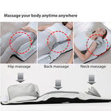 PHONECARE Full Body Stretching Massage Mat with Airbags. 3D Lumbar Traction - Neck, Back, Waist, Hip Relaxation & Pain Relief. Back Massager Pad, Foldable & Portable.