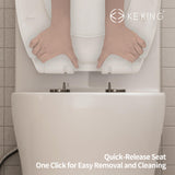 Toilet with Soft Close Toilet Seat, 12'' Rough-In Toilet KK KE KING