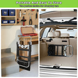 3 in 1 Folding Hand Truck, 600Lbs Capacity, Heavy Duty Collapsible Cart with Retractable Handle and 4 Rubber Wheels