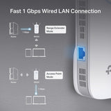Range Extender RE550 | Dual-Band Wireless Repeater Amplifier w/Gigabit Ethernet Port | Up to 2200 Sq. Ft.