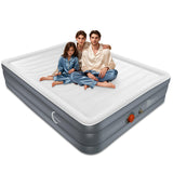 LunaDream Eclipse Series Queen Air Mattress with USB Rechargeable Built-in Pump, Wireless Inflatable Airbed, Durable Leakproof Design, Portable for Home & Camping